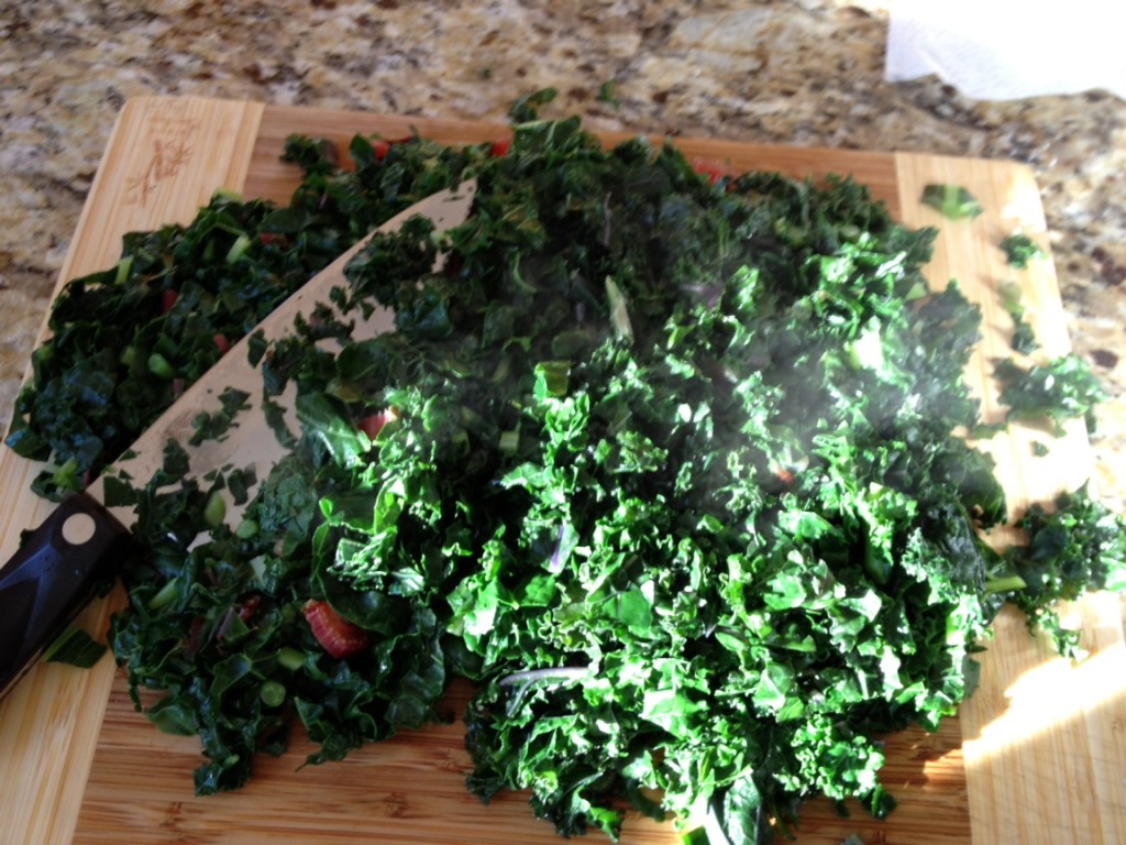 chopped greens