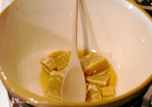 beeswax in a bowl