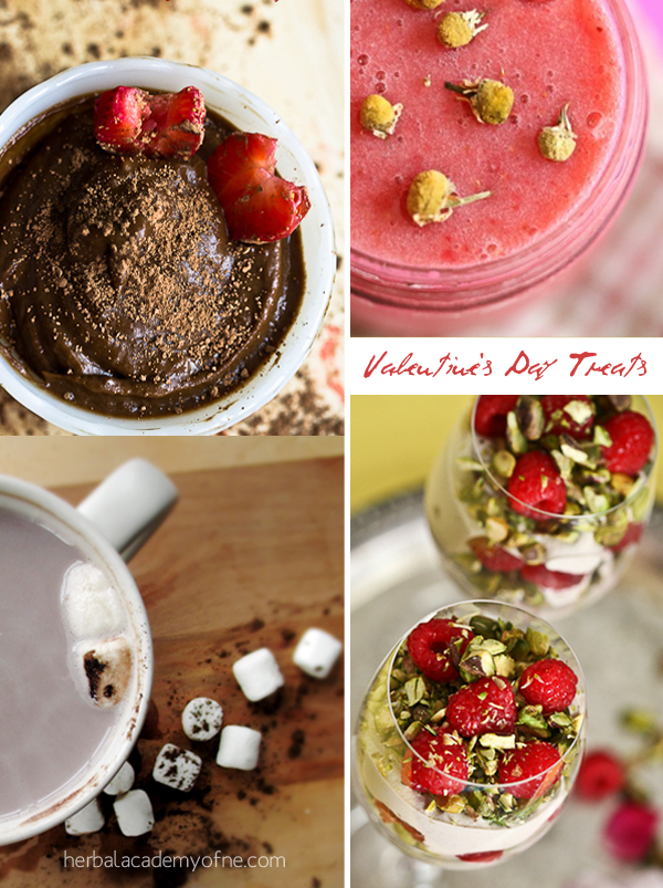 Valentine's Day Treats & Words To Love By | Herbal Academy | 6 real food recipes that will make your mouth water! These Valentine's Day Treats are the perfect romantic desserts for you and your special someone.