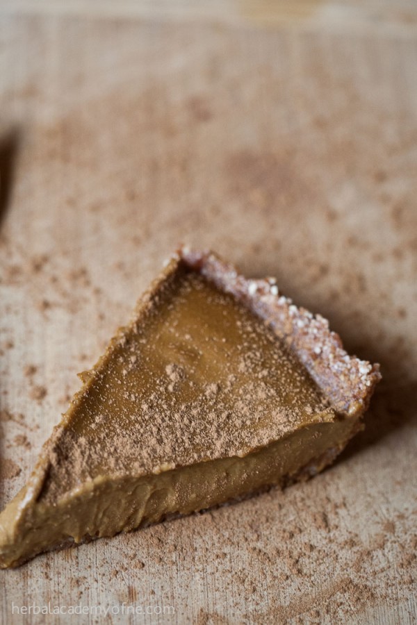 Vegan, Gluten Free & No Bake Pumpkin Pie