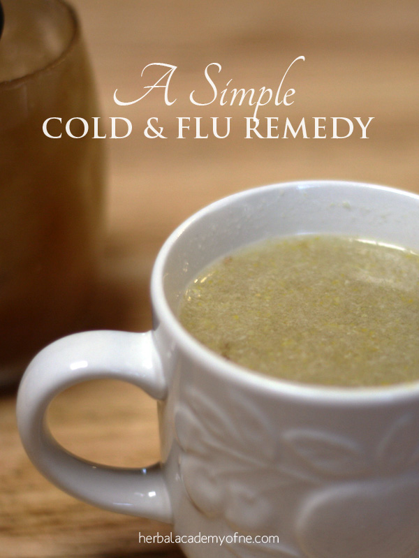 A Simple Cold and Flu Remedy from the Herbal Academy of New England Blog