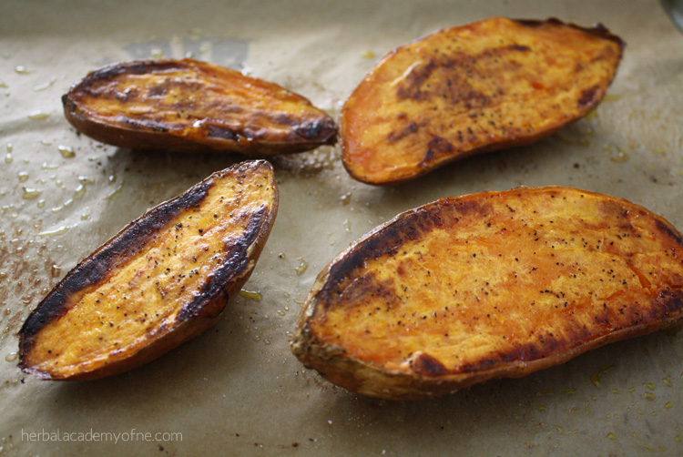 Healthy Stuffed Sweet Potatoes with Cashew Queso - Herbal Academy blog