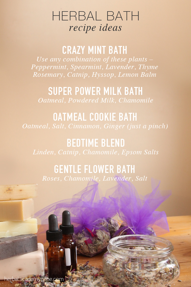 Herbal Bath Recipe Ideas to DIY
