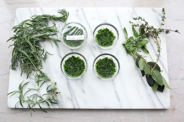 Preserving Fresh Herbs with Herb Paste