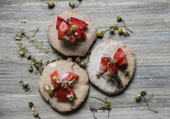 Chamomile flower cookies - copyright Growingupherbal