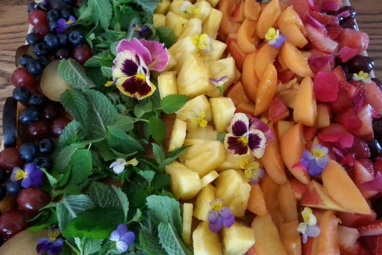 Rainbow Fruit & Herb Salad