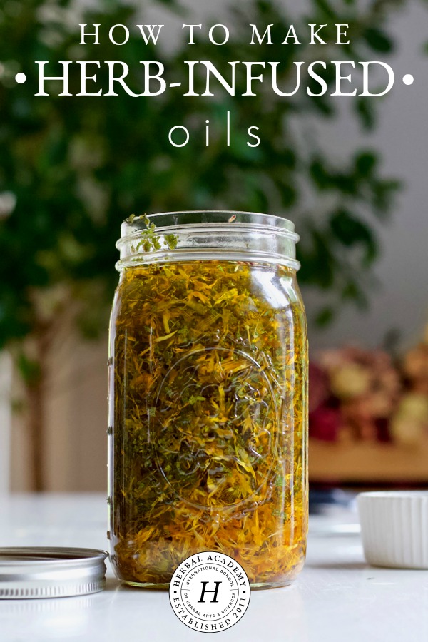 How To Make Herb-Infused Oils | Herbal Academy | There are many methods of infusing oil with herbs. In this article, we will demonstrate how to make herb-infused oils using these various methods.
