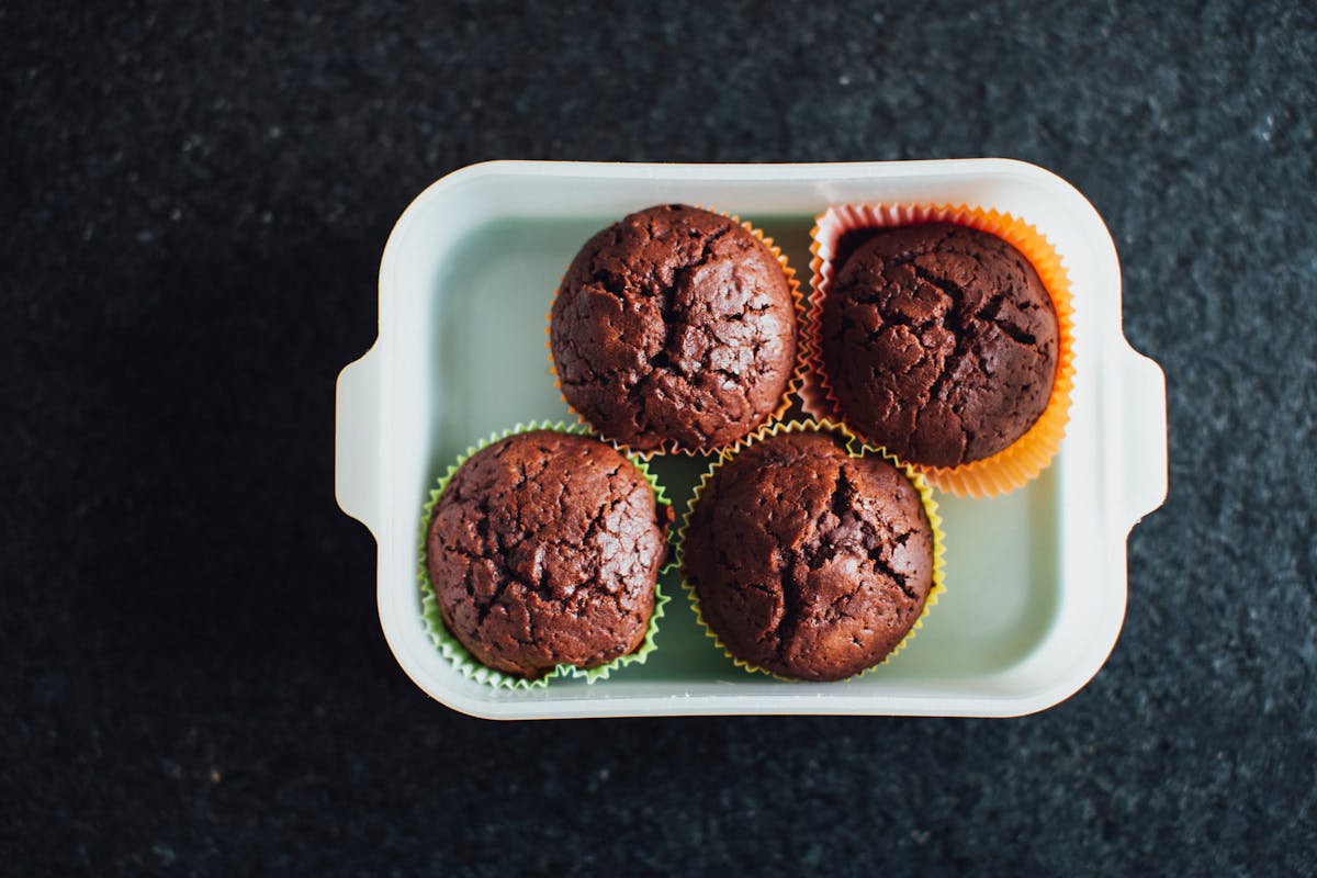 bran and buckwheat muffins