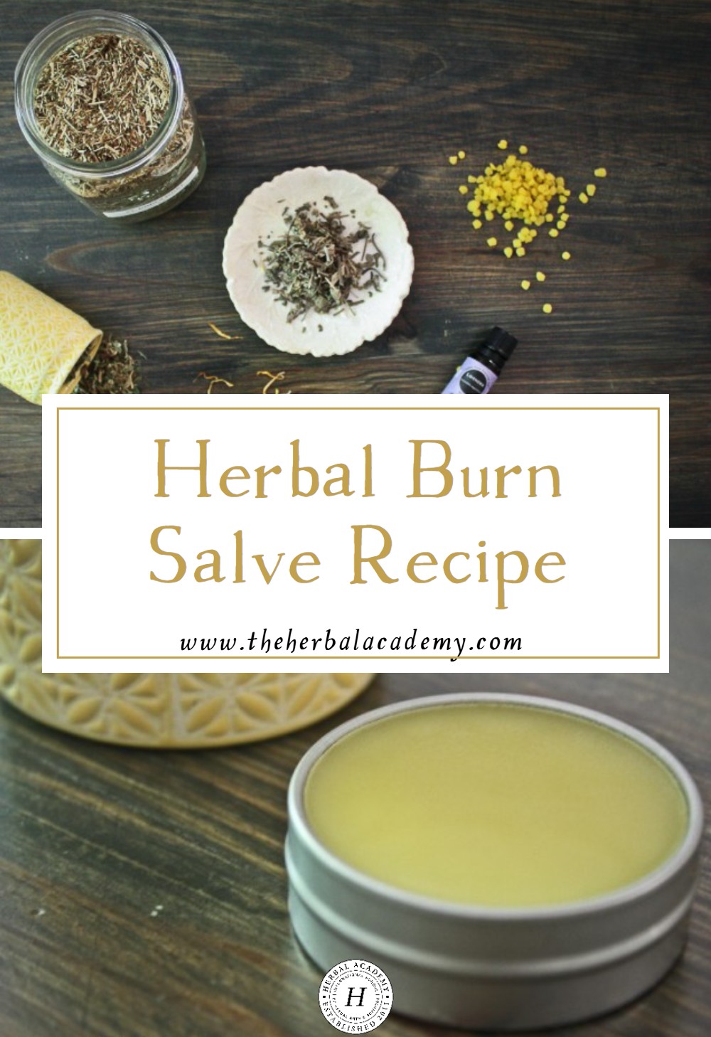 This herbal burn salve recipe includes herbs like calendula, plantain and comfrey, which are all beneficial to using on burns. 