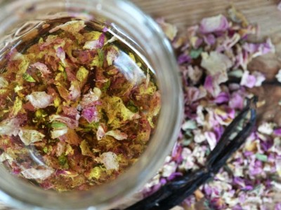 Herbs for Valentine's Day - rose body care