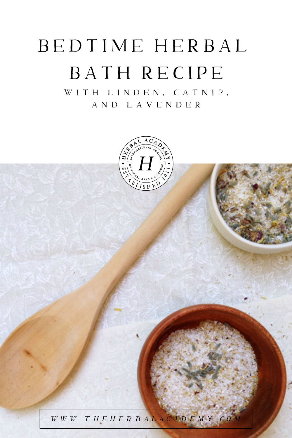 Taking care to get healthy sleep is an important part of self-care. This herbal bath recipe will help send you off to a warm, restful sleep!
