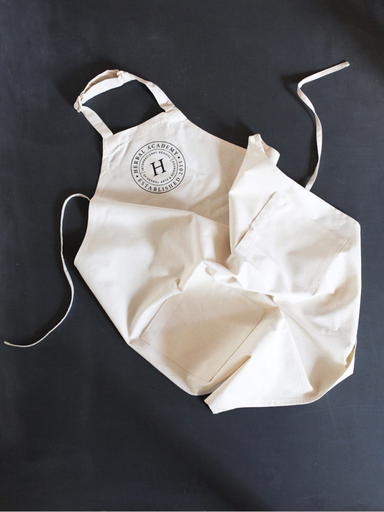 Herbal Academy Crest Apron – 100% Organic Cotton Apron