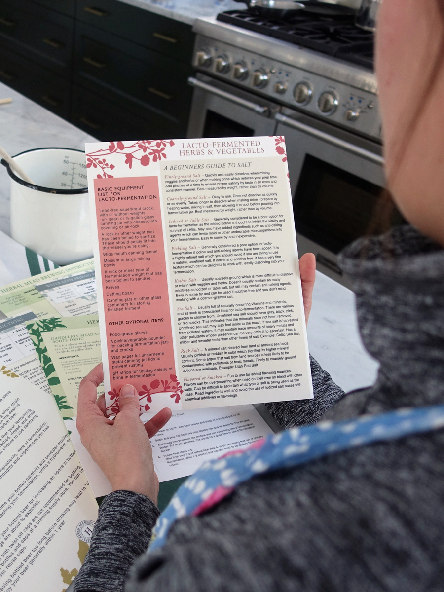 The Craft of Herbal Fermentation Course - Herbal Academy charts