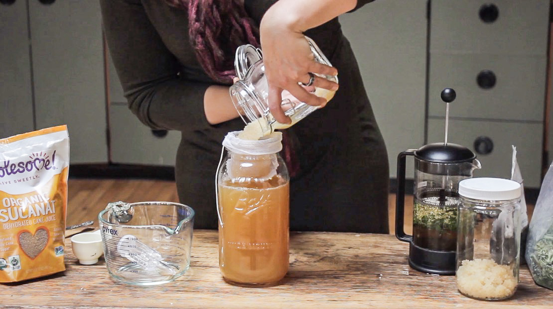 The Craft of Herbal Fermentation Course - The Craft Of Herbal Fermentation Course Water Kefir Brew