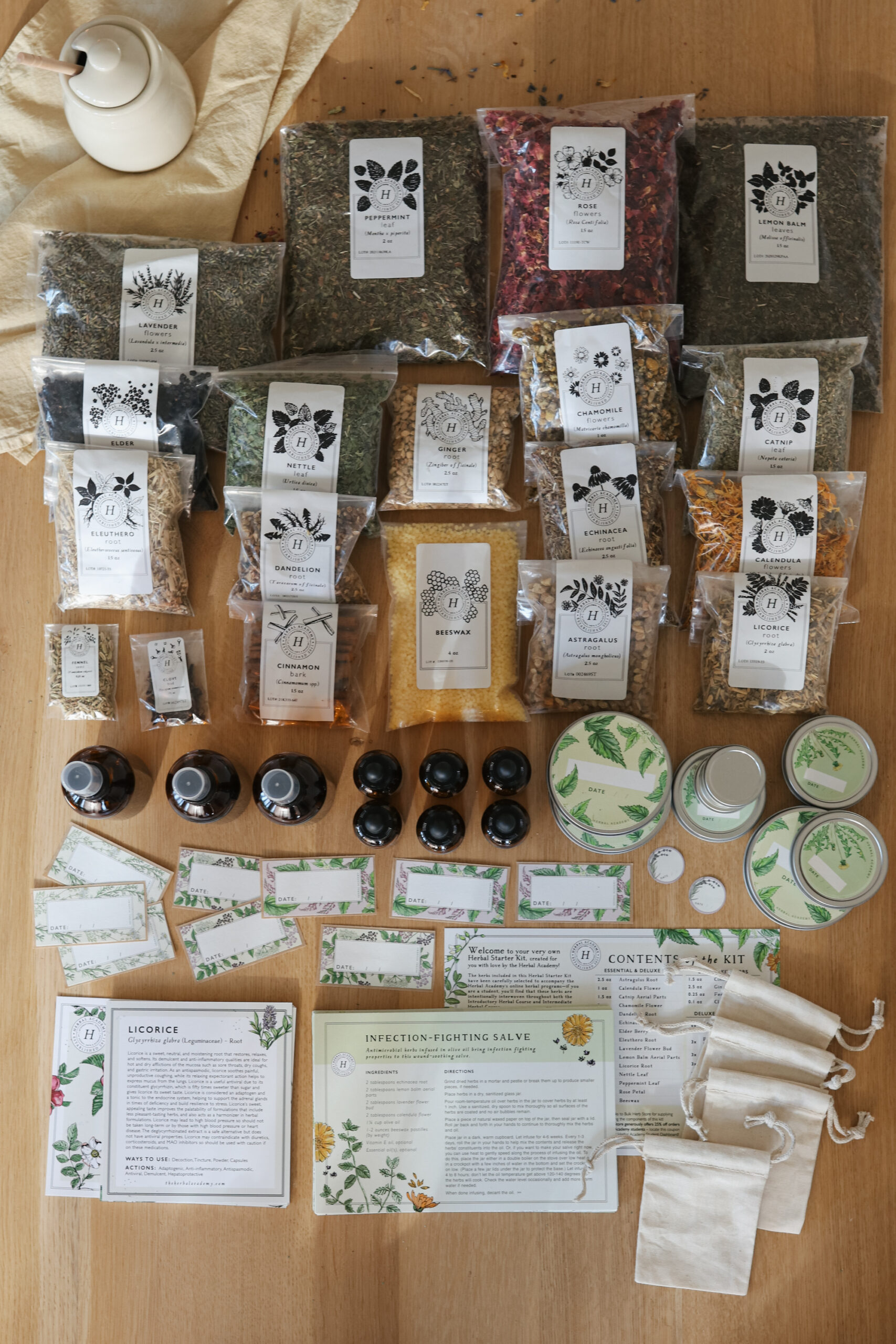 Herbal Academy Herbal Starter Kit - a complete kit to help you learn herbalism