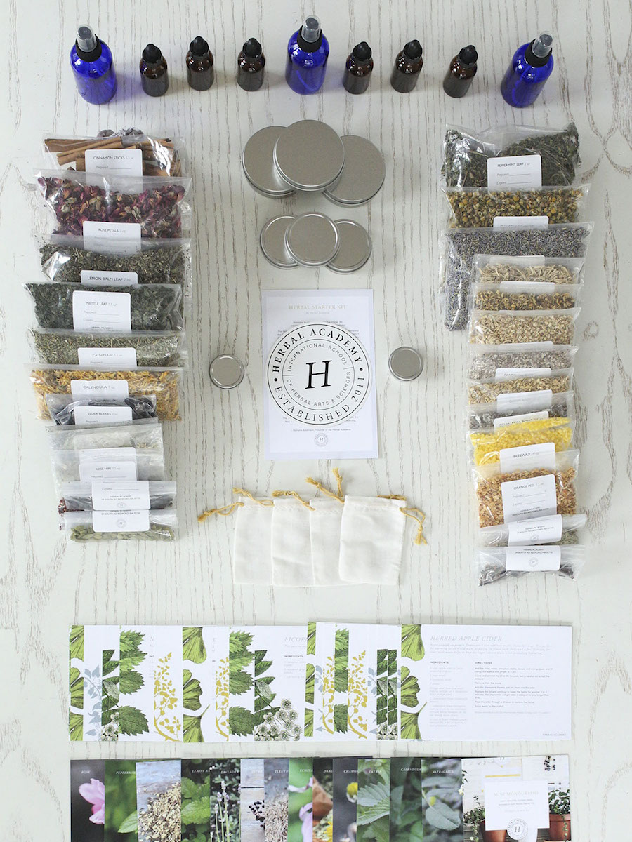 Introducing the Herbal Starter Kit | Herbal Academy | Our brand new Herbal Starter Kits can help you get some real hands-on experience using herbs or get your home apothecary off to a good start!