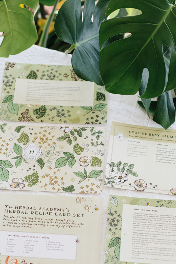 Herbal Recipe Cards Set of 25 Herbal Academy