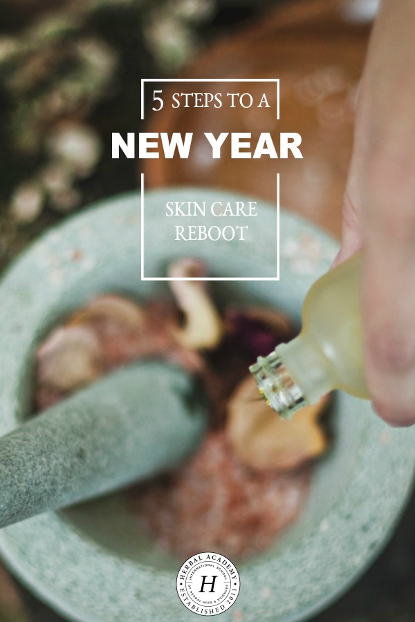 5 Steps To A New Year Skincare Reboot | Herbal Academy | Looking for healthier skin this year? Here are 5 tips to guide you in a New Year Skincare Reboot and demystify what steps a good skincare routine entails.