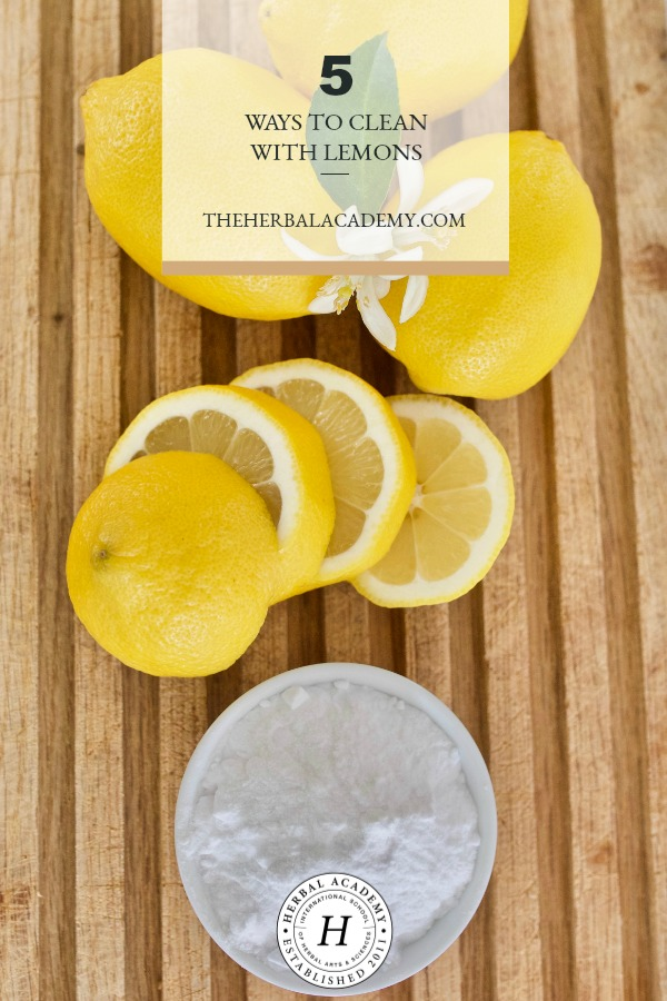 5 Ways To Clean With Lemons | Herbal Academy | Do you love the fresh smell of lemons? You can have a clean, sparkling home with these 5 effective ways to clean with lemons! 