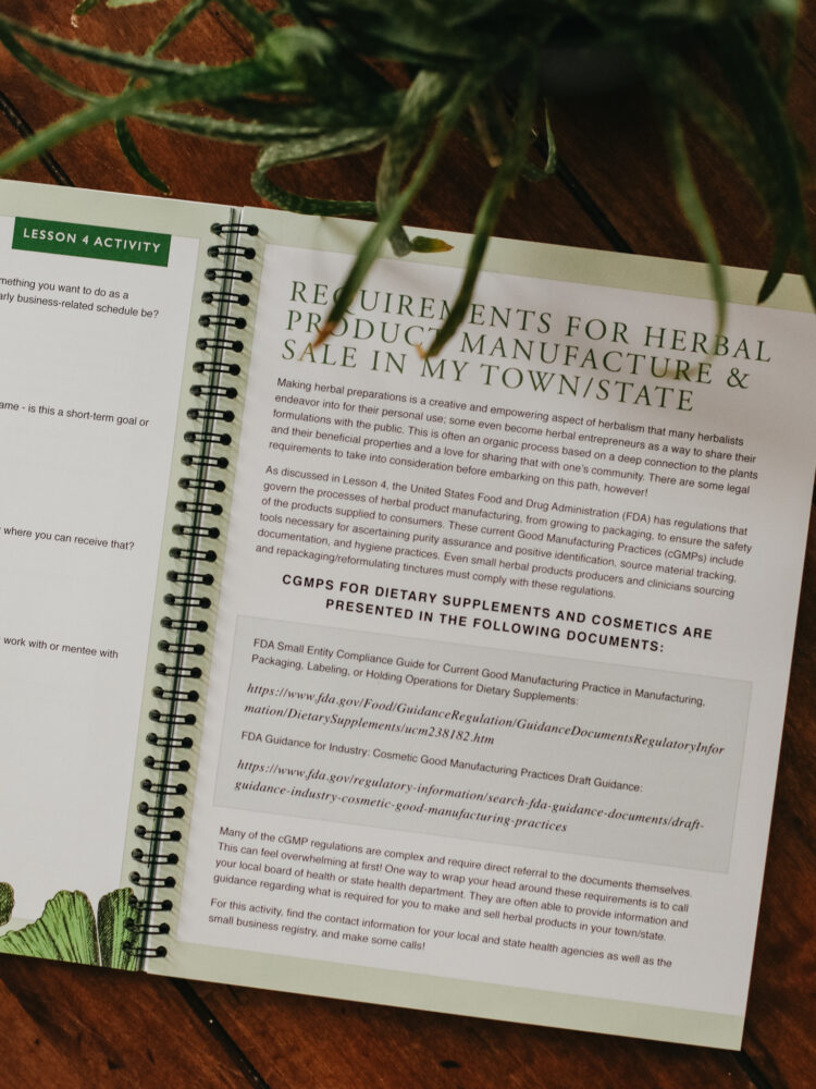 Herbal Journey Planner Herbal Academy