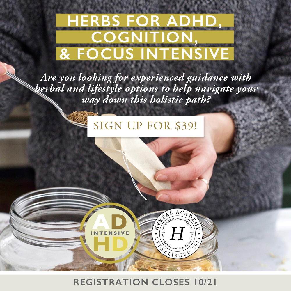 3 Calming Herbs to Support ADHD & Cognition | Herbal Academy | Whether you struggle with ADHD or it's a family member or a client, here are three calming herbs to support ADHD & cognition.