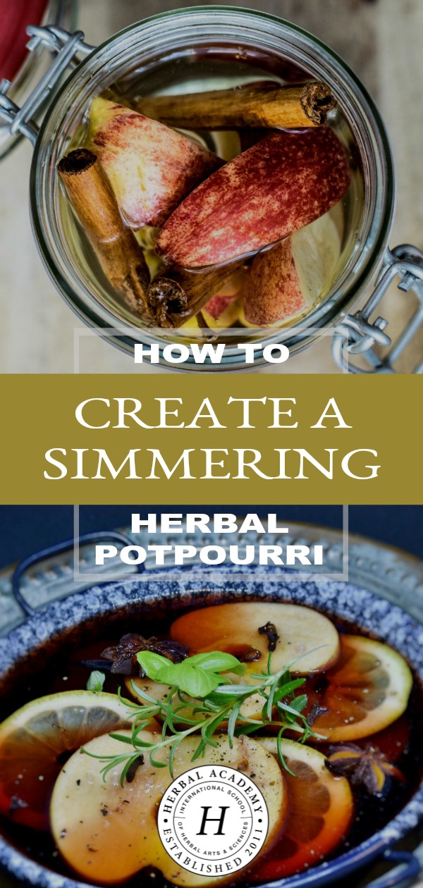 How to Create a Simmering Herbal Potpourri | Herbal Academy | Banish every day odors throughout your home without causing health hazards with this simmering herbal potpourri recipe, perfect for the holidays too!