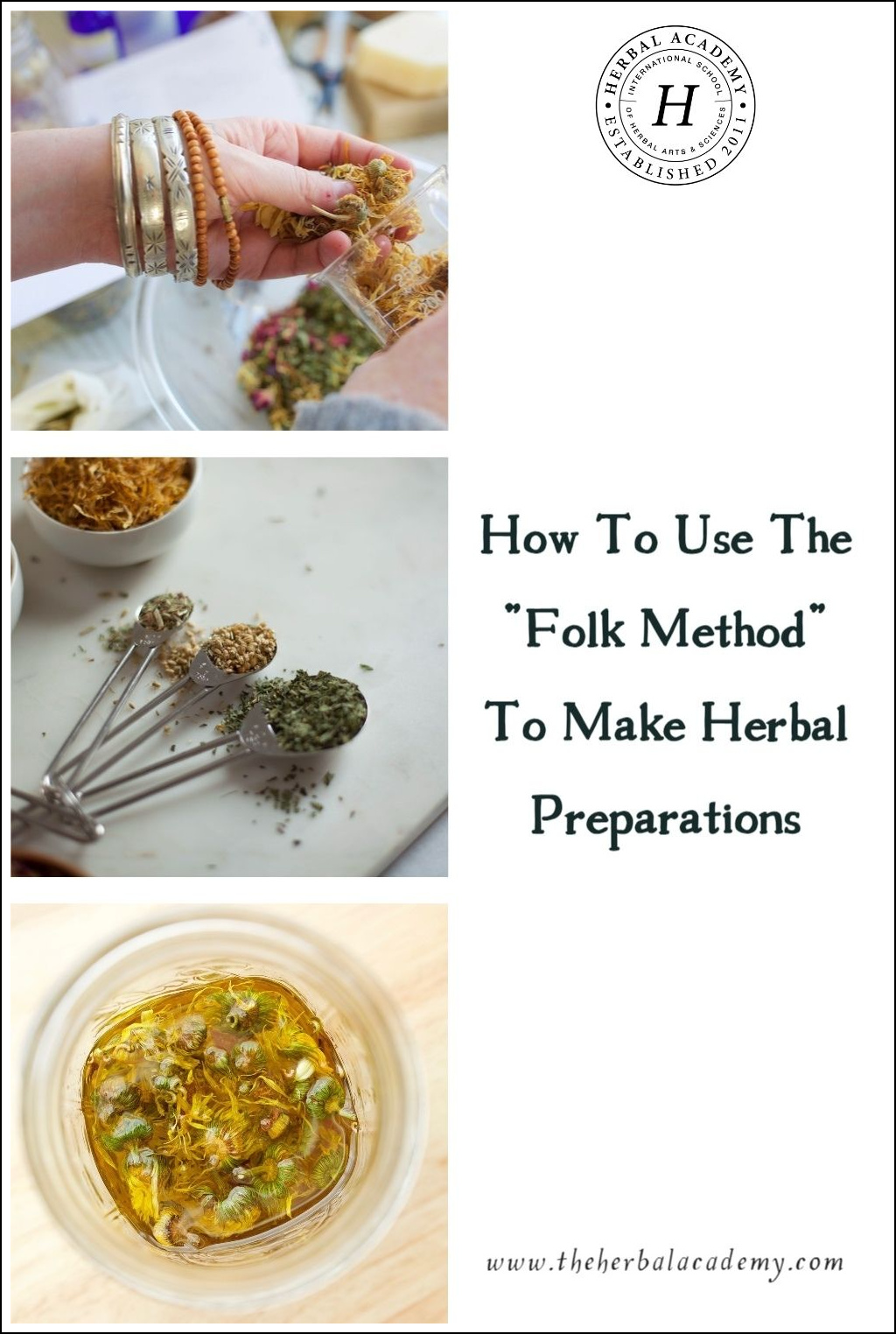 How To Use The "Folk Method" To Make Herbal Preparations | Herbal Academy | Learn what the folk method is, the differences between it and the ratio method, and how to make an herbal preparation this simple herbal technique.