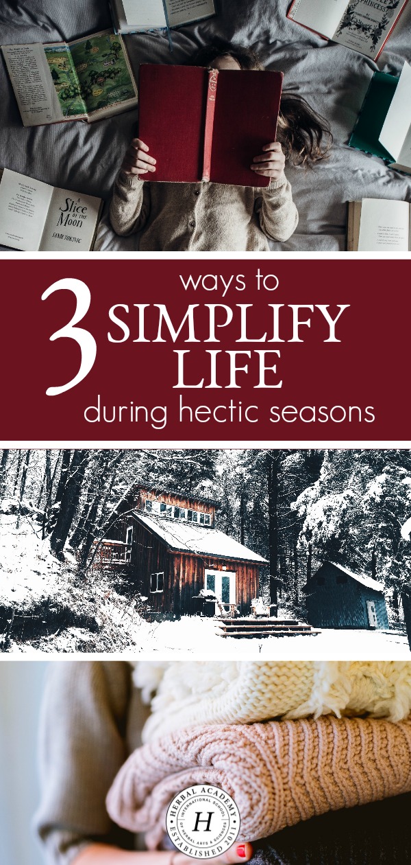 3 Ways to Simplify Life During Hectic Seasons | Herbal Academy | The holidays needn’t be a time of hustle and bustle. In fact, it is possible to simplify life during hectic seasons. Here are 3 ways to do just that!