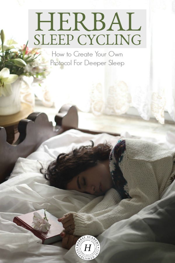 Herbal Sleep Cycling: How To Create Your Own Protocol For Deeper Sleep | Herbal Academy | Discover the nuts and bolts of herbal sleep cycling, herbs you can draw from for deeper sleep, and how to build your own basic herbal sleep cycle protocol in this post.