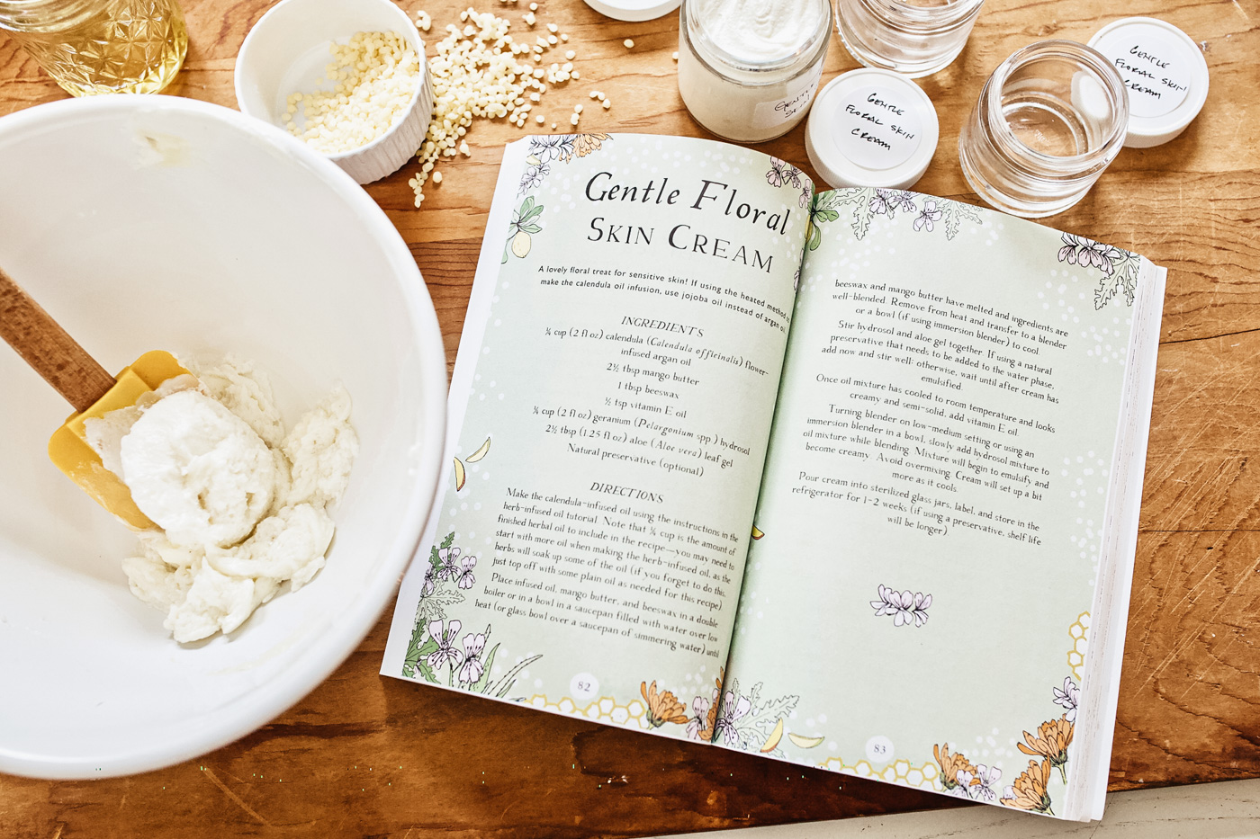 Gentle Floral Skin Cream from Botanical Skin Care Recipe Book