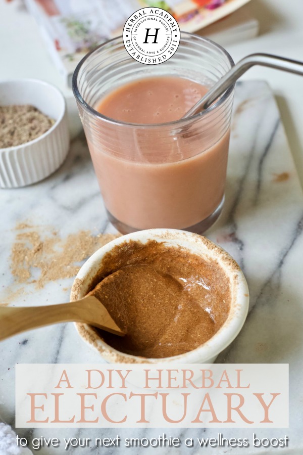 A DIY Herbal Electuary To Give Your Next Smoothie A Wellness Boost | Herbal Academy | Learn how to make and use an herbal electuary smoothie base that provides concentrated herbal benefits while making your morning routine even easier.