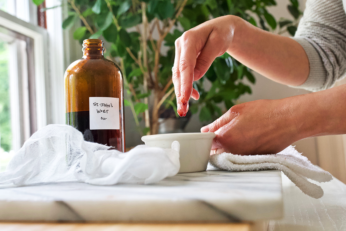 Two Basic St. John’s Wort Preparations To Keep In Stock | Herbal Academy | While there are many applications for use with St. John’s wort, here are two of our favorite basic St. John’s wort preparations to keep on hand.