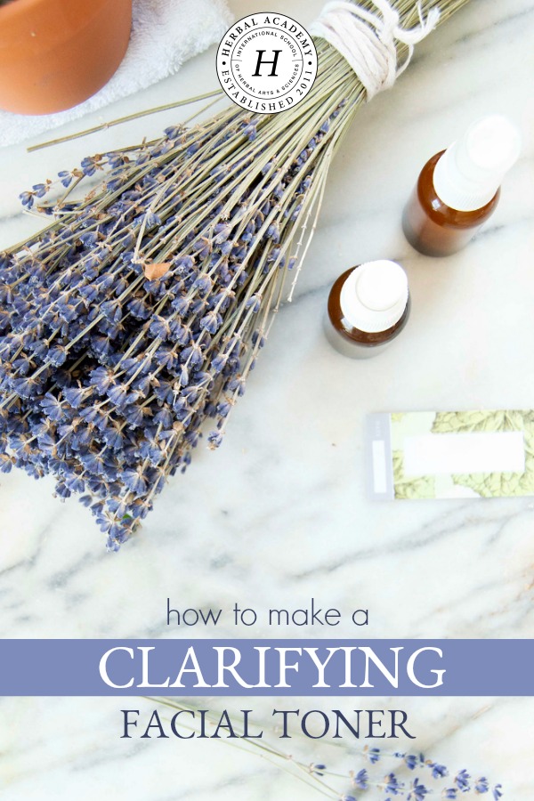 How To Make A Clarifying Facial Toner | Herbal Academy | This DIY facial toner has astringent and anti-inflammatory properties, is very supportive to those with acne-prone skin, and smells divine!