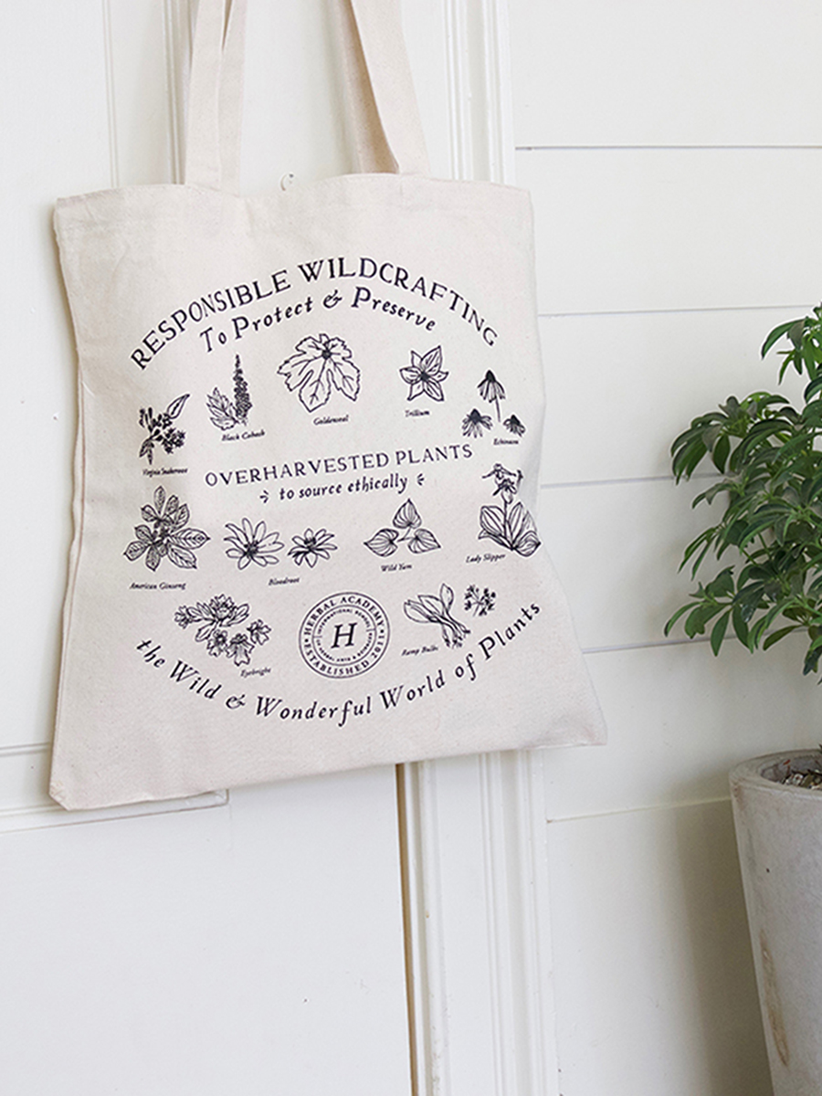 Our herbal tote bag is one of our favorite gifts for herbalists