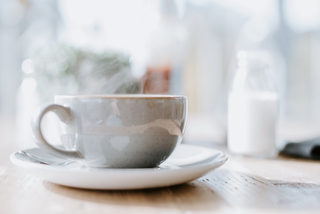 cup of tea on table