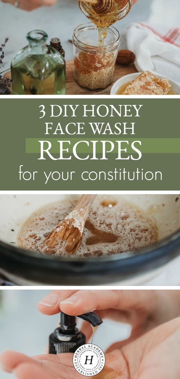 3 DIY Honey Face Wash Recipes For Your Constitution | Herbal Academy | Looking for a DIY face wash recipe? These 3 DIY honey face wash recipes are easy to make and great for your skin. Say goodbye to pre-made face cleansers!