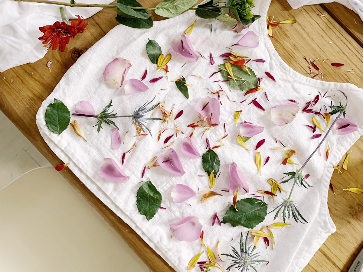 NATURAL FLOWER SHIRTS CRAFT - Herbal Academy Online Nature Camp