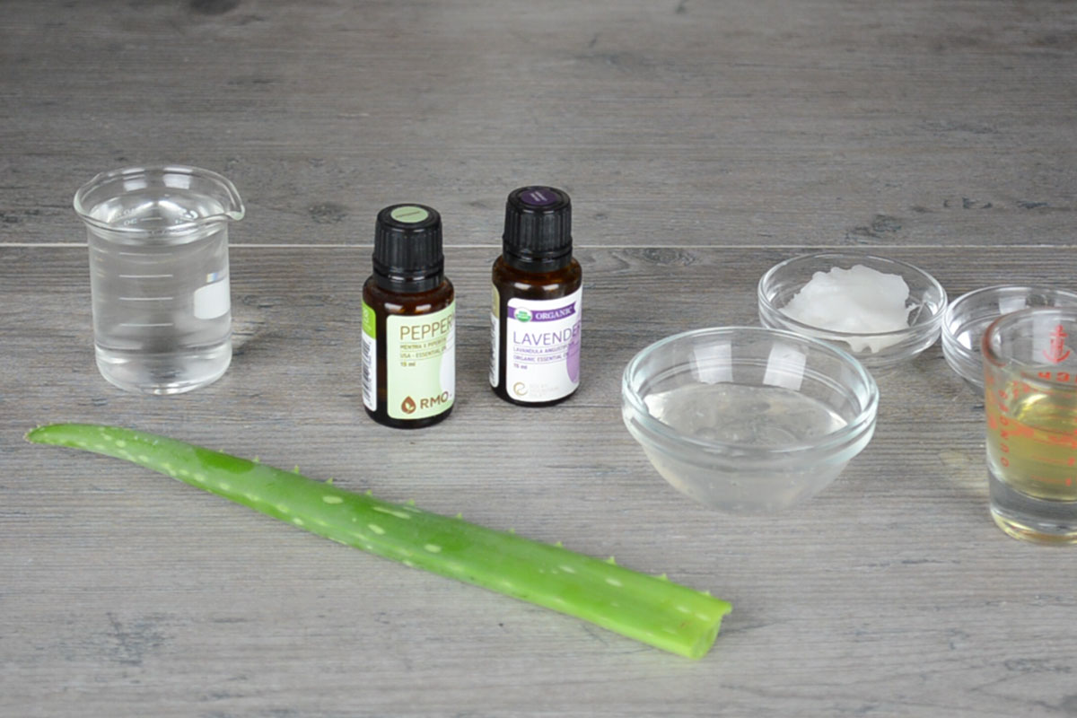 Homemade Sunburn Spray for After-Sun Care (With Video!) | Herbal Academy | In this post, learn how to make a simple, homemade sunburn spray that helps cool discomfort associated with too much sunshine. 