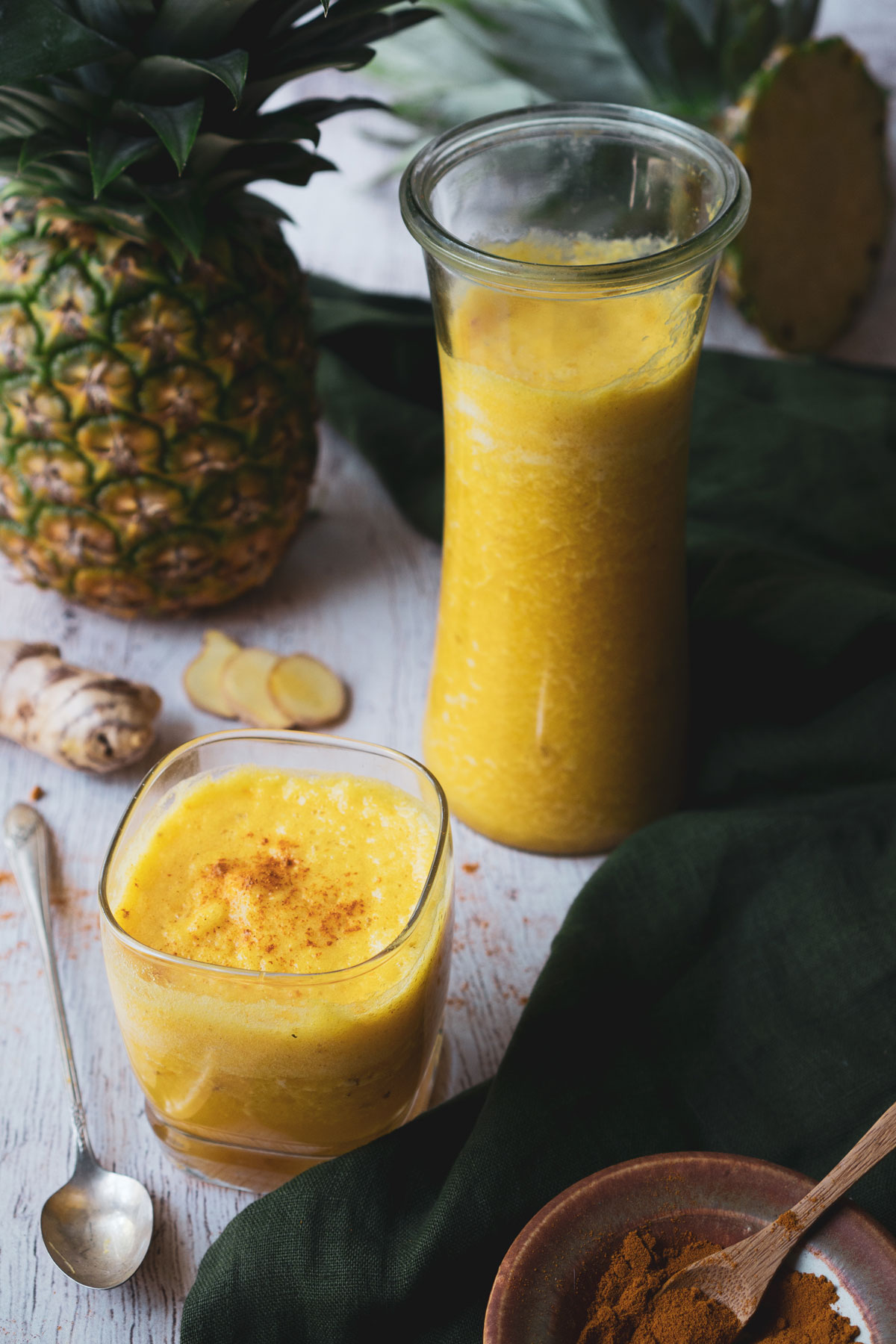 Ginger and Pineapple Anti-Inflammatory Smoothie  | Herbal Academy | This all-purpose, anti-inflammatory smoothie featuring pineapple, ginger, and turmeric is both tasty and beneficial.