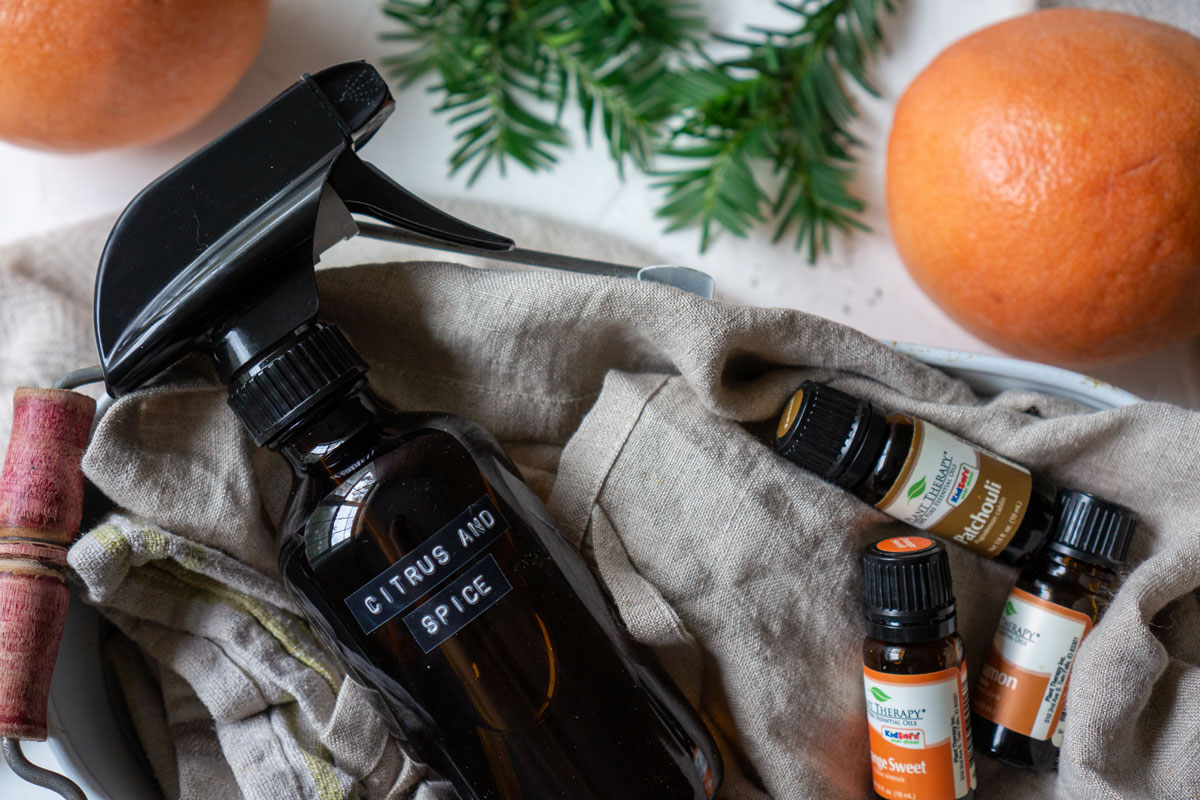 How to make a natural surface cleaner with citrus essential oils