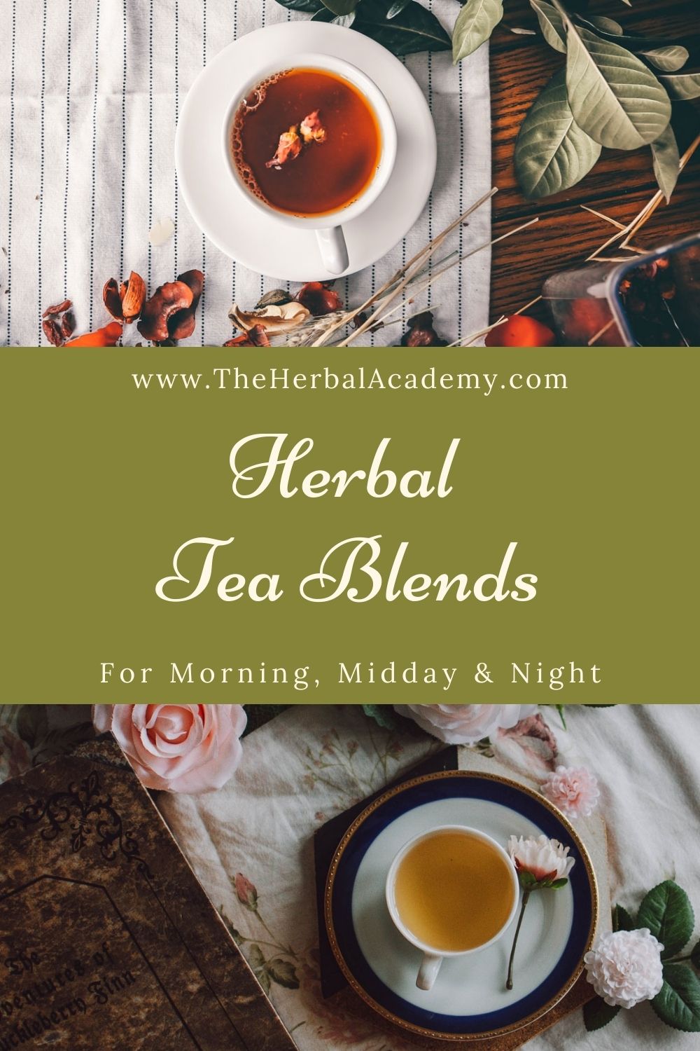 Herbal Tea Blends for Morning, Midday, and Night | Herbal Academy | Timing is everything. This well-worn saying couldn’t be more true when it comes to herbal tea blends for morning, day, and night.