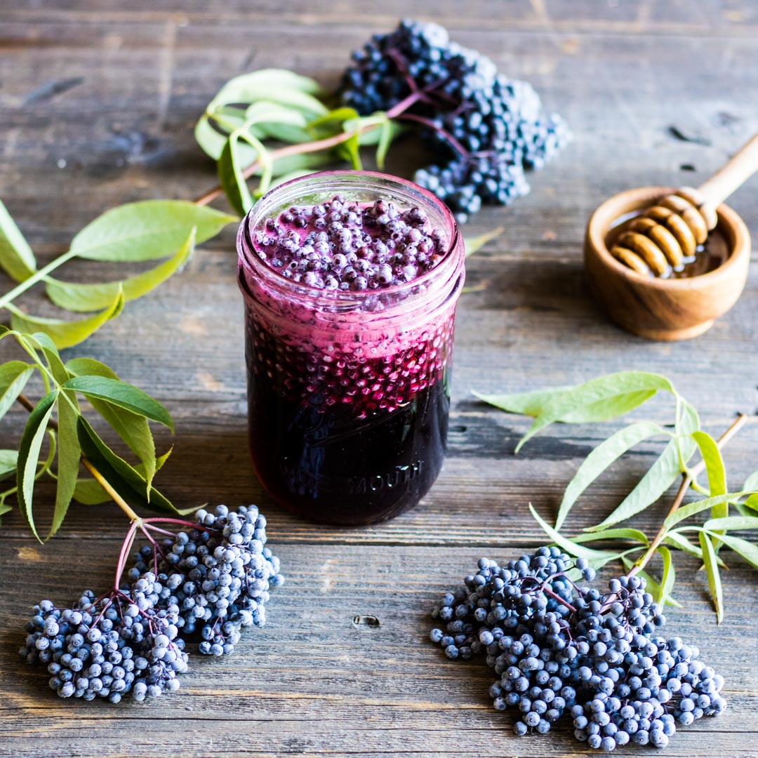 Elderberry syrup made by Colleen Codekas