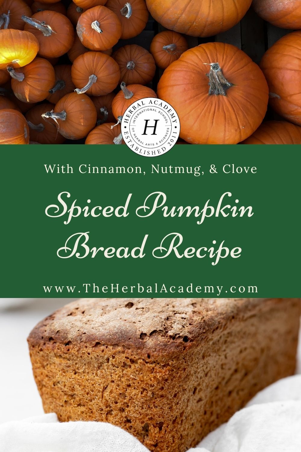 Spiced pumpkin bread is a delicious fall treat