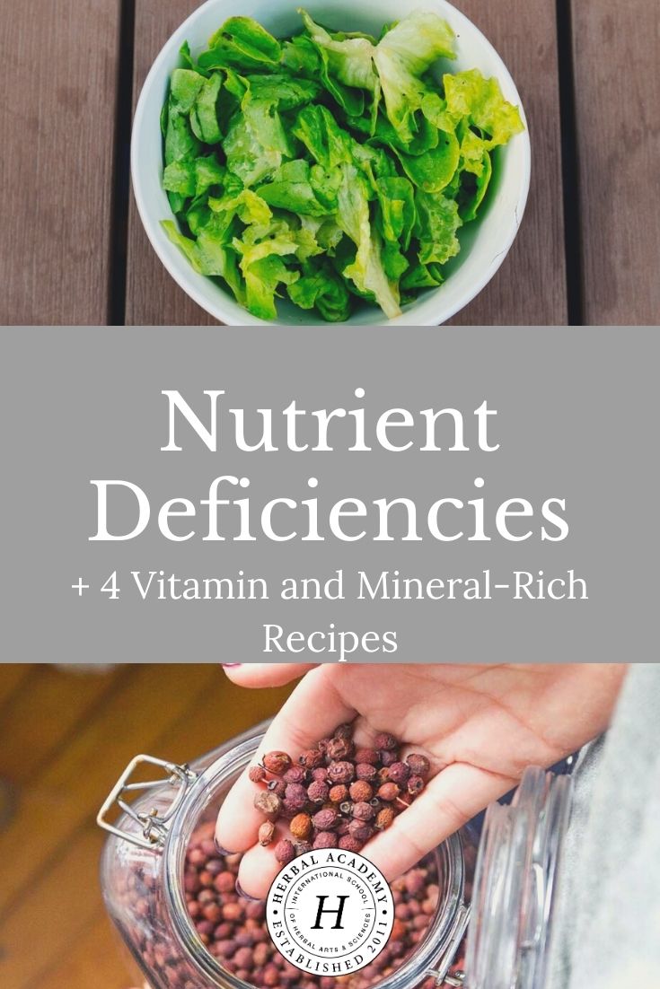 Nutrient Deficiencies + 4 Vitamin and Mineral-Rich Recipes | Herbal Academy | Many people are not meeting their daily nutrition needs and are at risk of nutrient deficiencies. Here are four mineral-rich recipes to help!