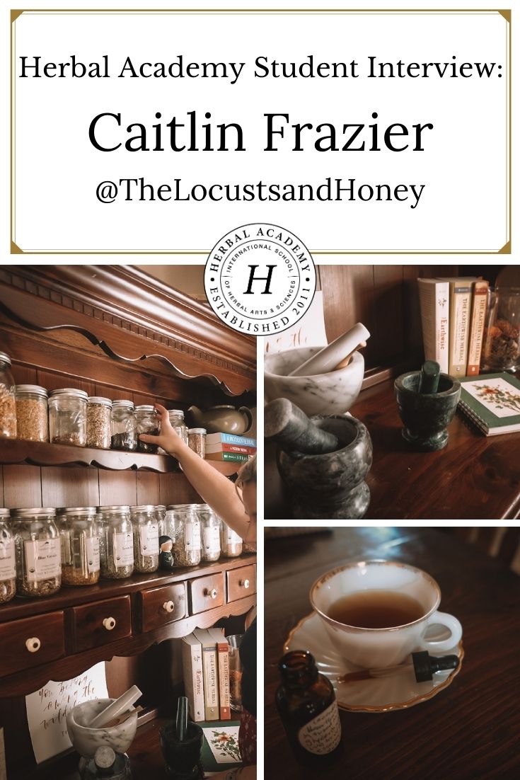 Student Feature: Caitlin @TheLocustsandHoney | Herbal Academy | For the ninth installment of our Student Feature Series, we spoke with herbalist and blogger Caitlin Frazier, who writes at Locusts & Honey.
