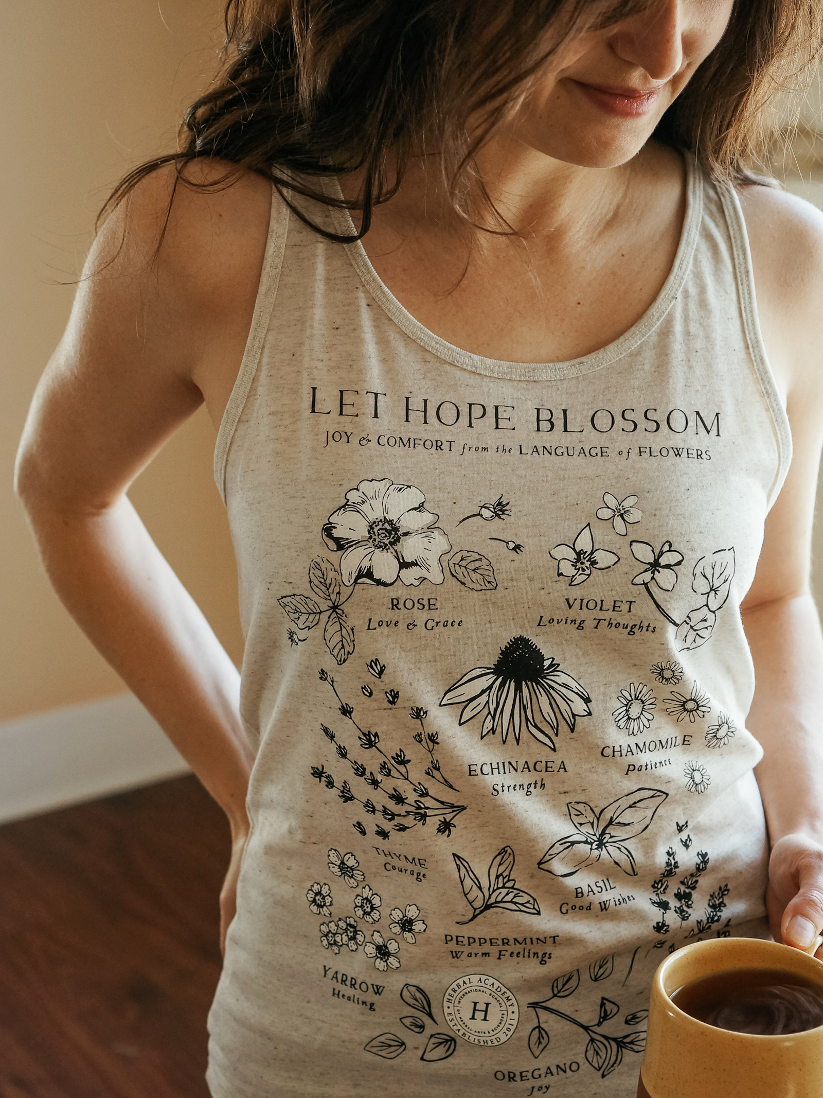 Let Hope Blossom Botanical Tank by Herbal Academy