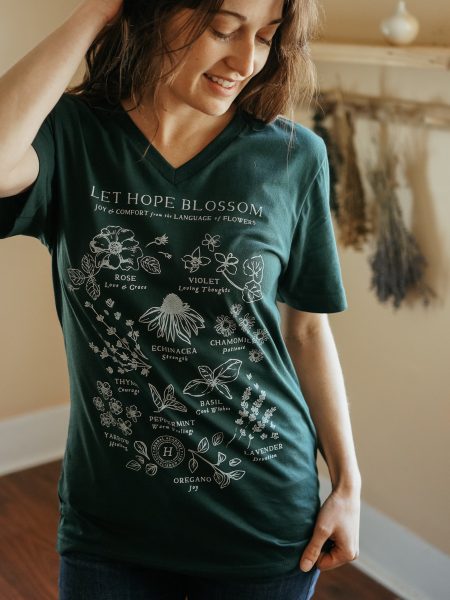 Let Hope Blossom Botanical Tshirt by Herbal Academy DSC06818