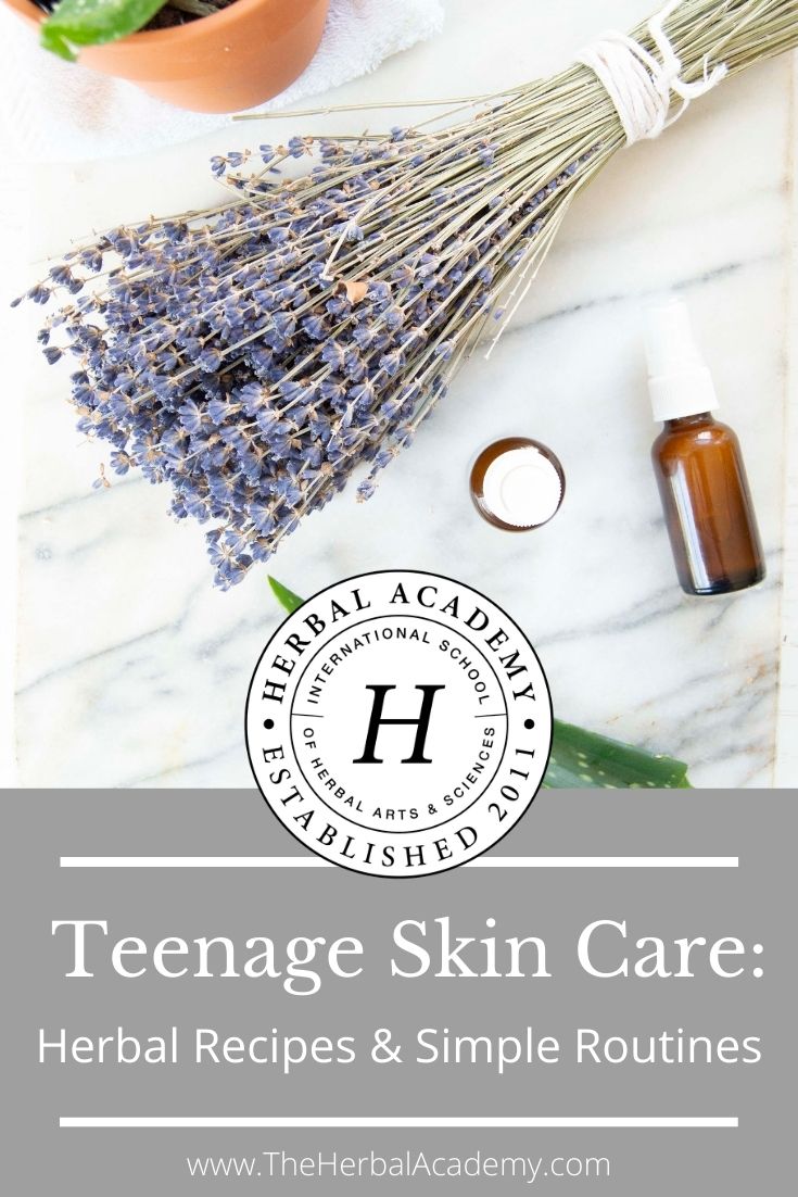 Teenage Skin Care: Herbal Recipes & Simple Routines | Herbal Academy | When it comes to teenage skin care, it's best to keep it simple. Check out these herbal recipes and simple routines for better skin!