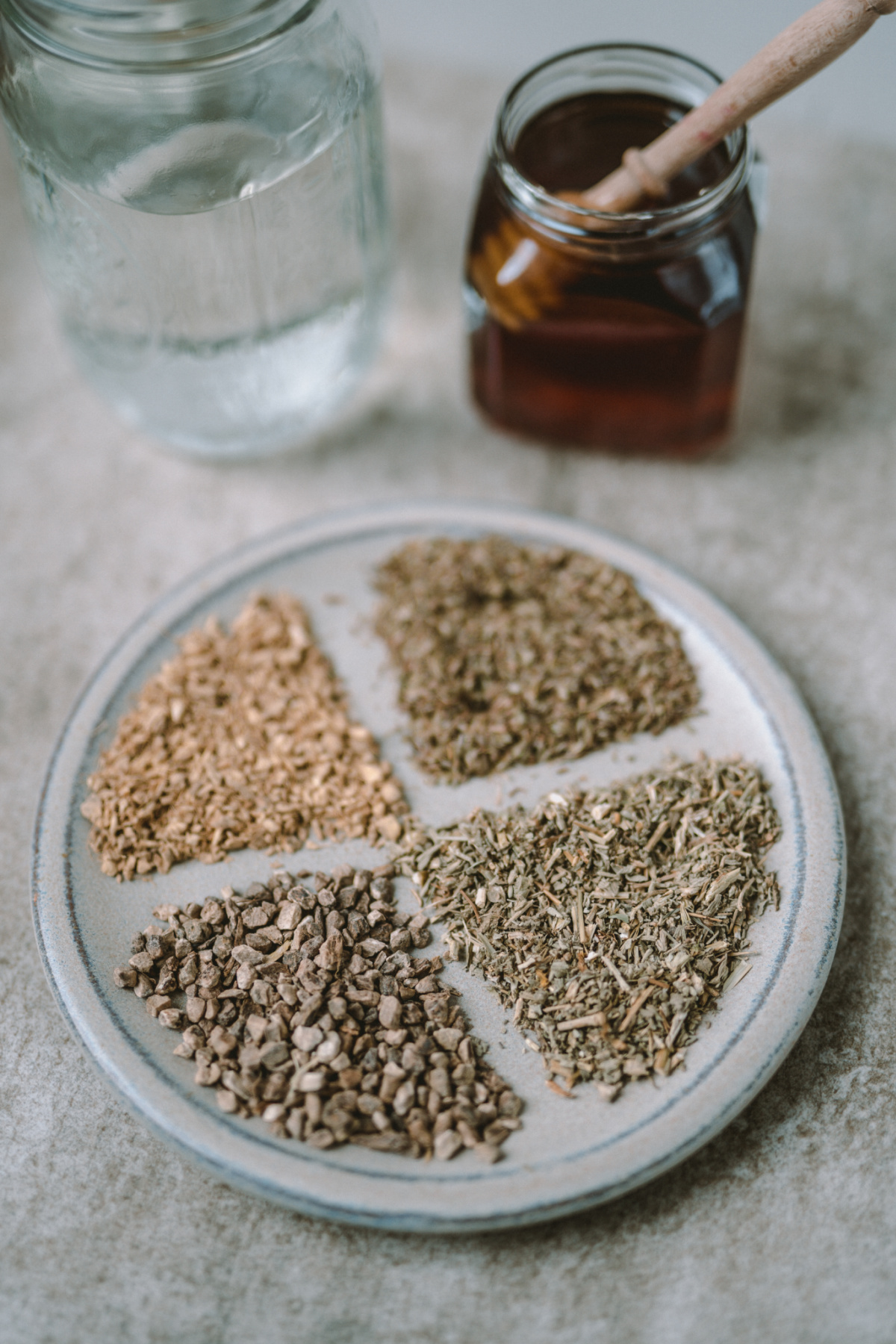 dried herbs to make cough syrup