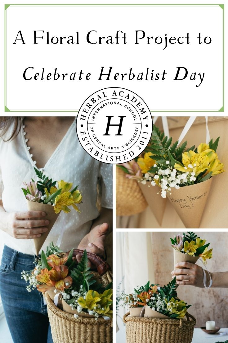 A Floral Craft Project to Celebrate Herbalist Day | Herbal Academy | Herbalist Day is the perfect opportunity to thank the herbalists in your life. This floral craft project is sure to bring a spark of joy to your local herbal friends.